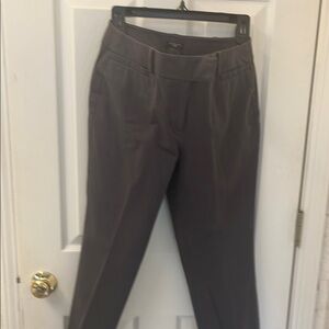 Gray Tailored High-Waisted Trousers